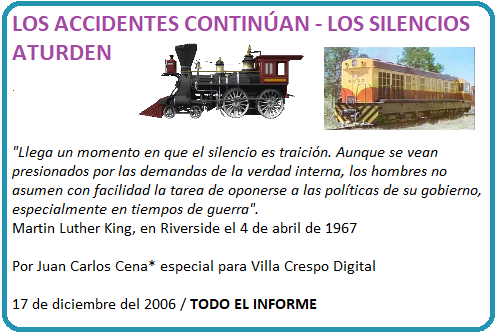 LOS ACCIDENTES CONTINUAN